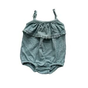 City Mouse Organic Bubble Tank Romper Size 0-3m